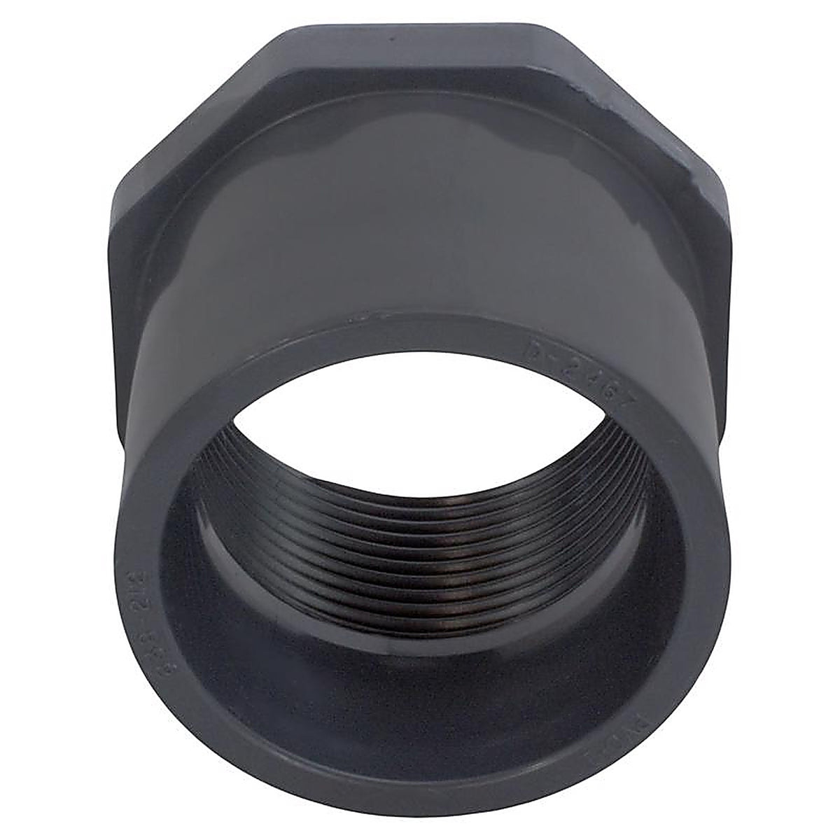 Charlotte Pipe PVC081083600 Schedule 80 1-1/2 in. Spigot x 1-1/4 in. Dia. FPT PVC Reducing Bushing