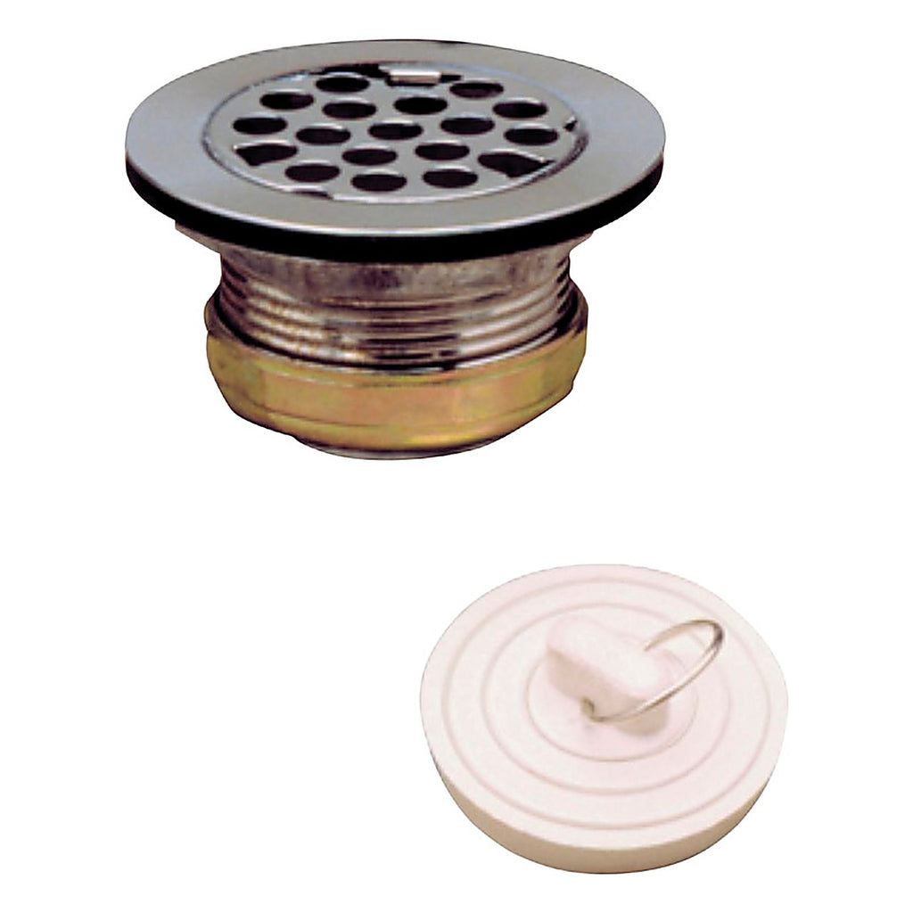 Plumb Pak - PP5422 - Natural Stainless Steel Sink Strainer