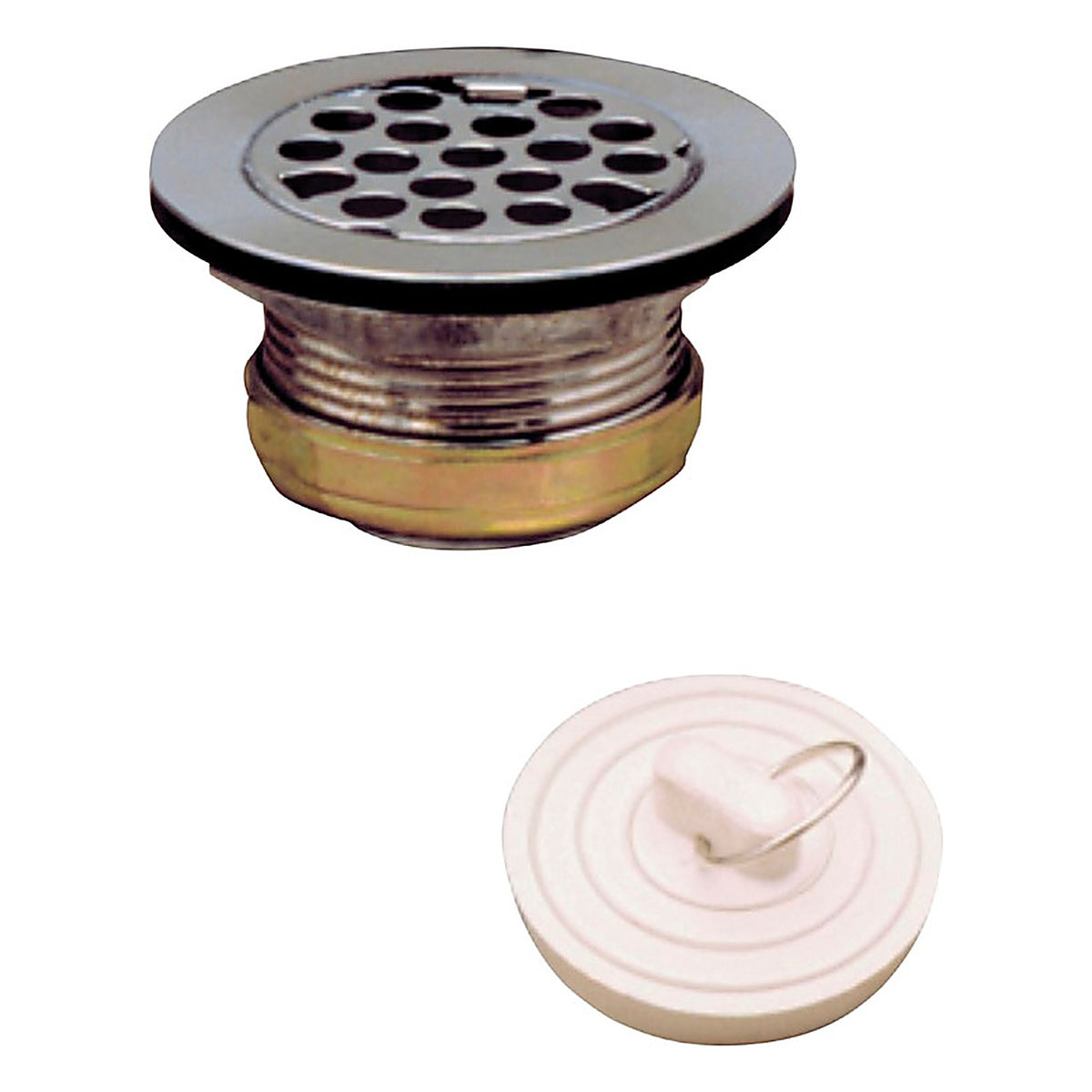 Plumb Pak - PP5422 - Natural Stainless Steel Sink Strainer