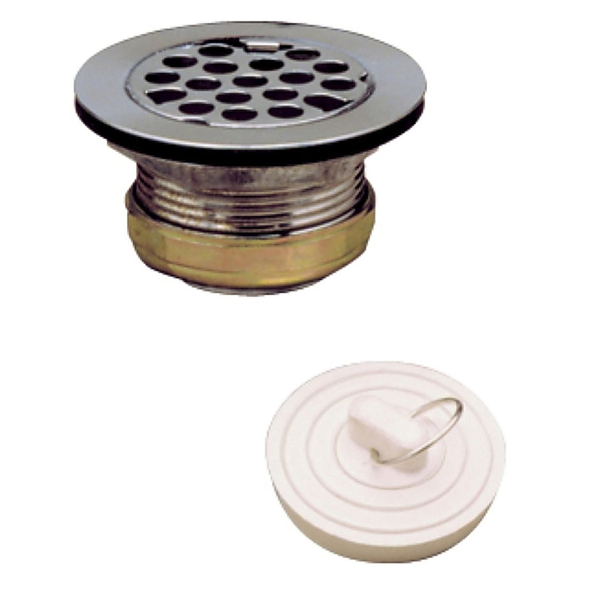 Plumb Pak - PP5422 - Natural Stainless Steel Sink Strainer