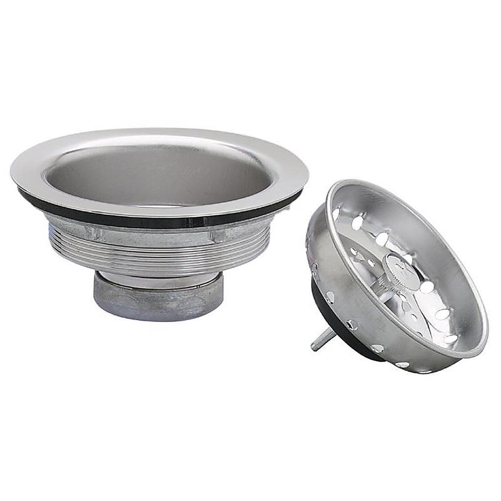 Keeney 1431SSBX 3 1/2 in. Chrome Stainless Steel Sink Strainer