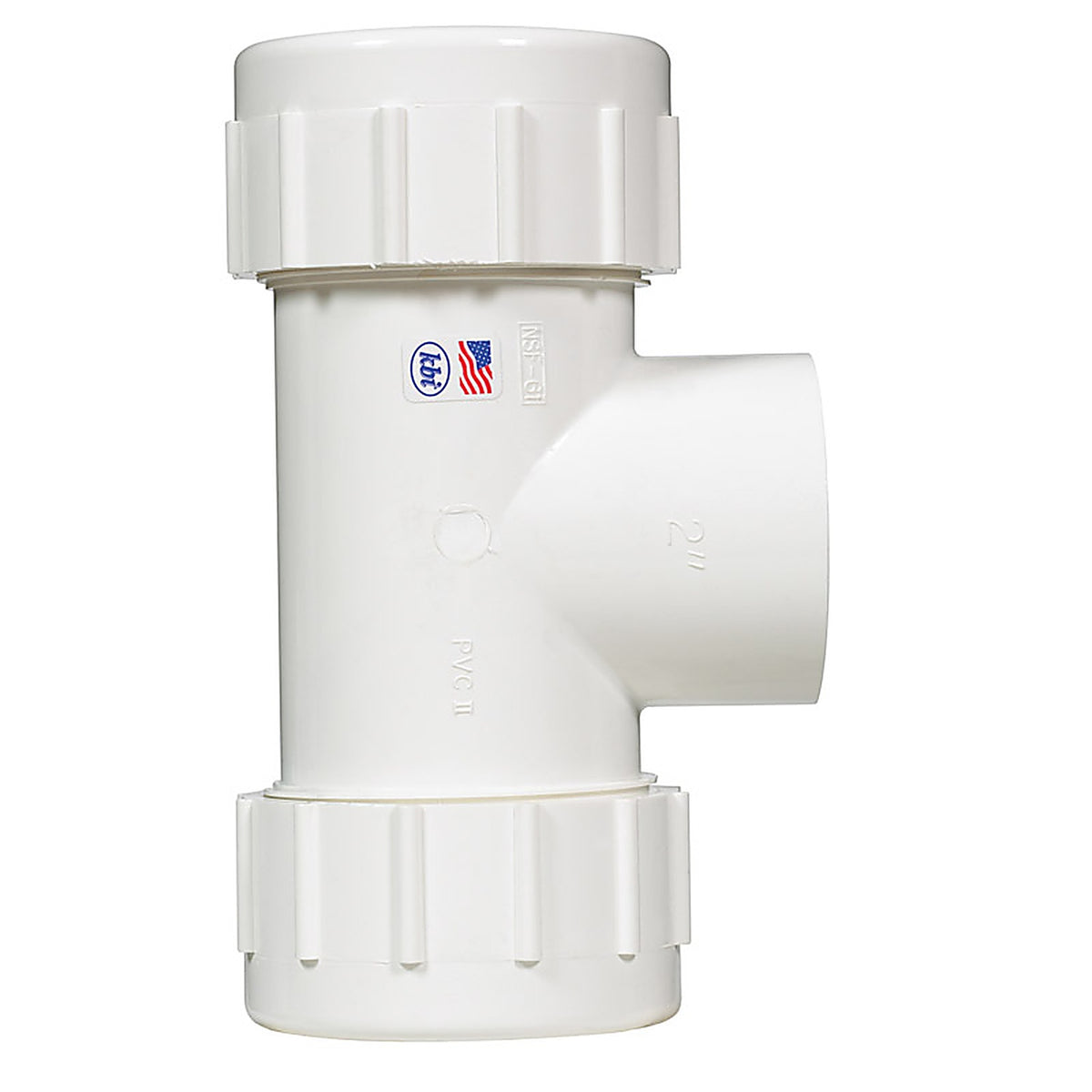 Homewerks 511-48-2-2-2B Schedule 40 2 in. Compression X 2 in. D FPT PVC Tee 1 pk