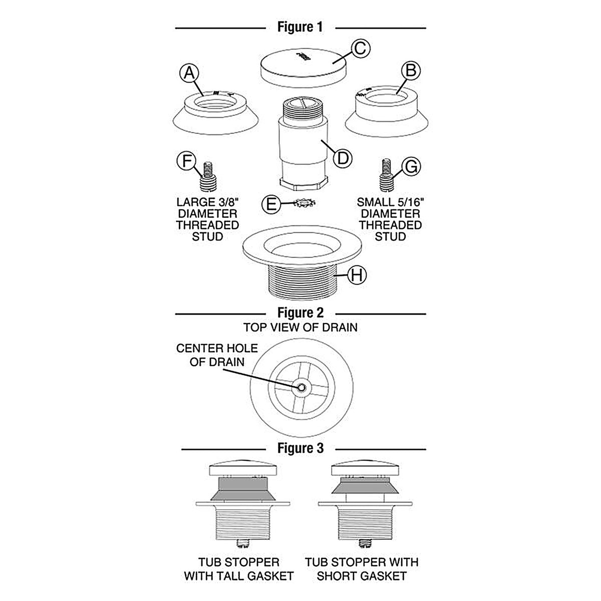 Danco - 9D00080811 - 2 In. Chrome Plastic Tub Drain Stopper
