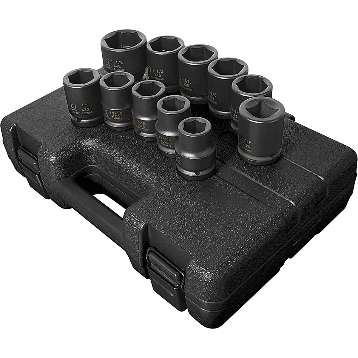 Sunex 4682 3/4in. Drive, SAE Truck Service Impact Socket Set, 11 Pc.