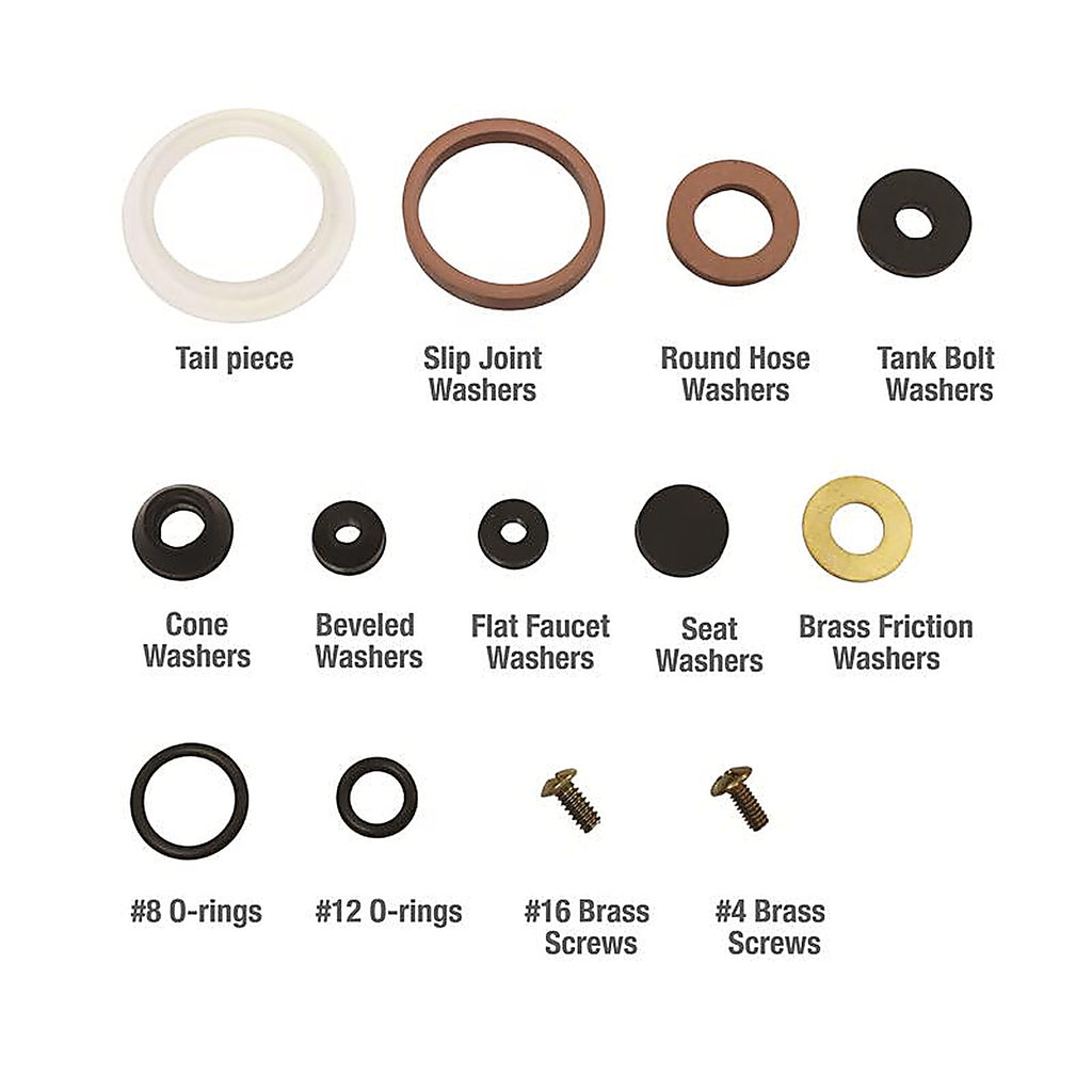 Danco - 9D00080817 - 3.13 In. D Rubber Faucet Washer 42 Pack