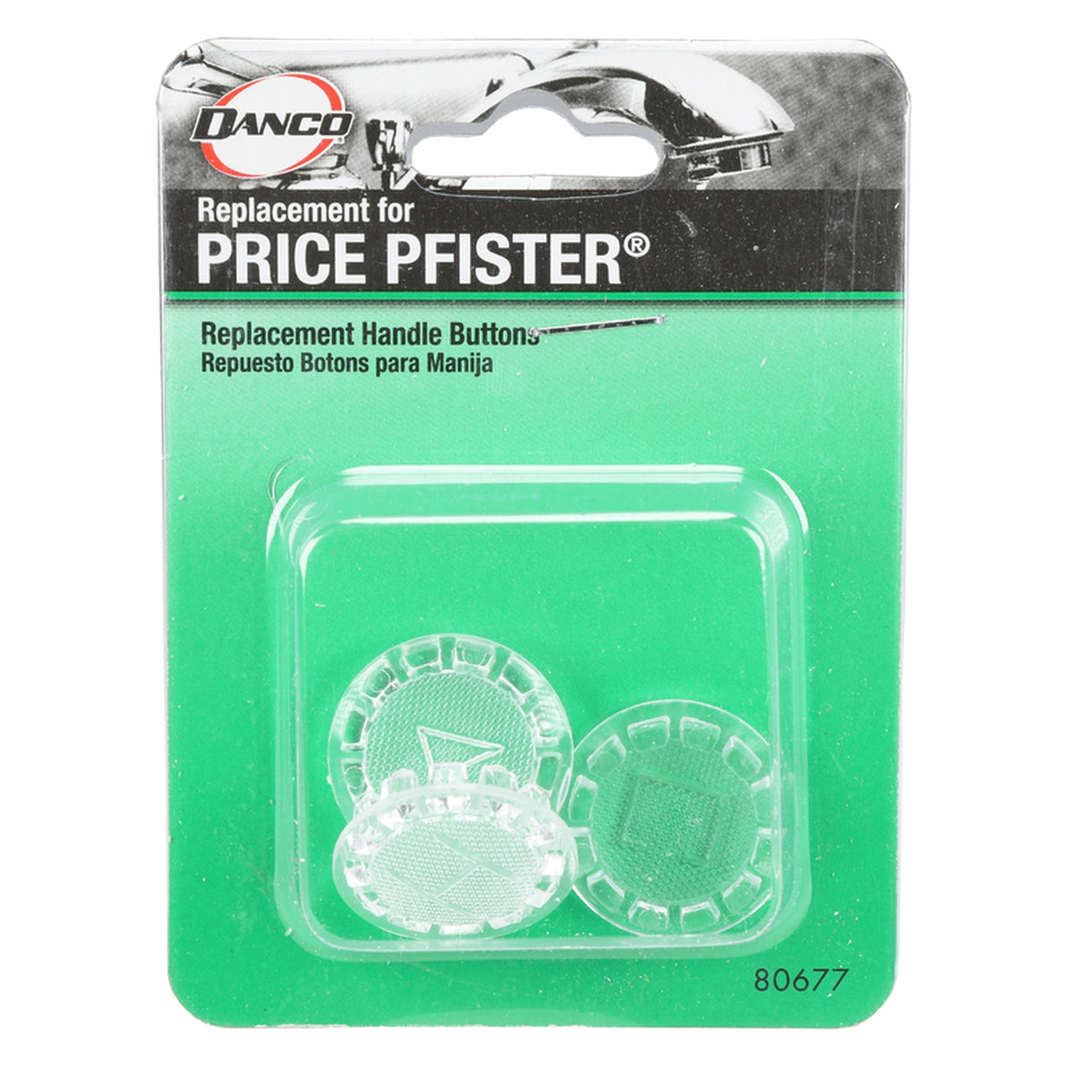Danco 9D00080677 For Midcor and Pfister Clear Sink and Tub and Shower Index Button