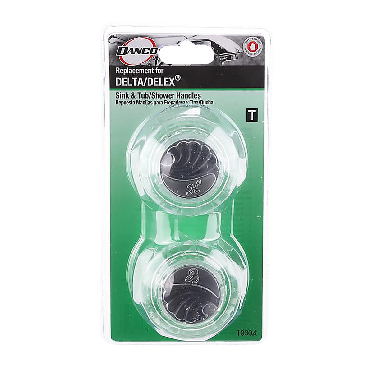 Danco 9D00010304 For Delta Clear Bathroom, Tub and Shower Faucet Handles
