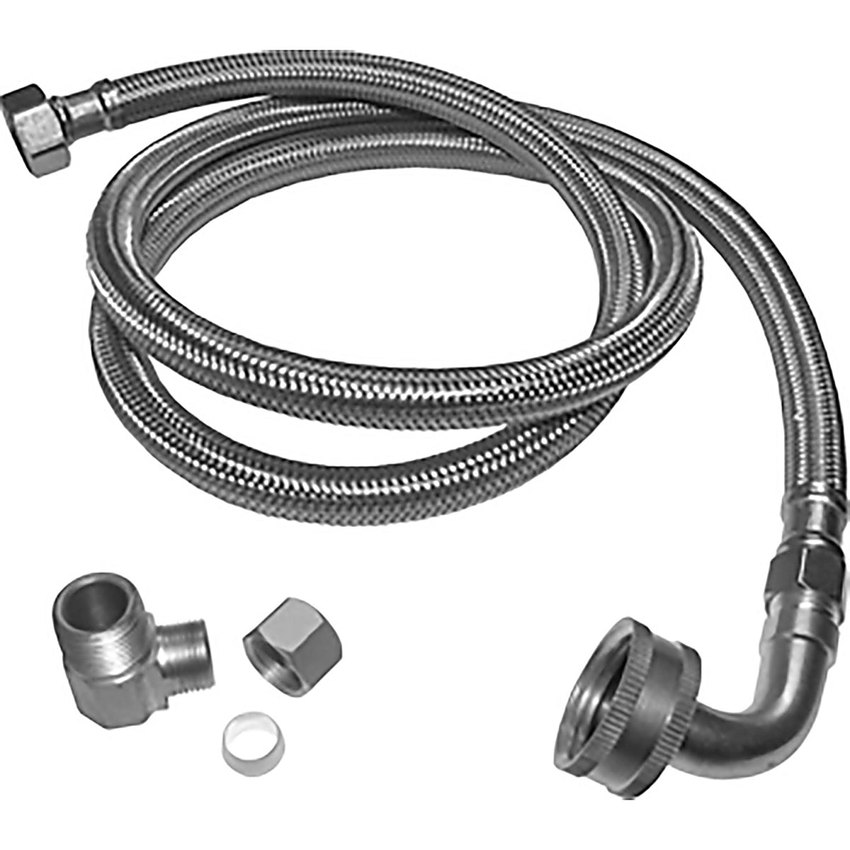 Plumb Pak PP23833 3/8 in. Compression x 3/8 in. Dia. MIP 60 in. Stainless Steel Dishwasher Supply Line