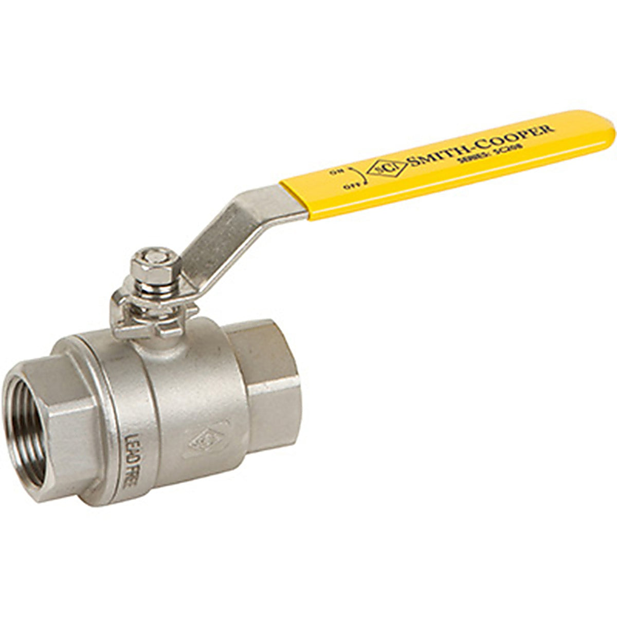 Smith-Cooper 4373001030 1/2 in. Stainless Steel FIP Ball Valve Full Port