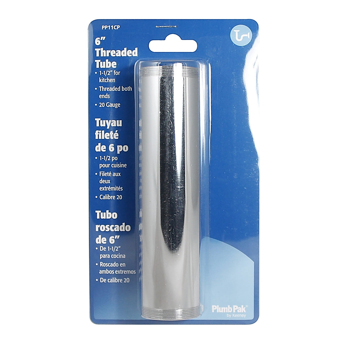 Plumb Pak - PP11CP - 1-1/2 In. D X 6 In. L Brass Extension Tube