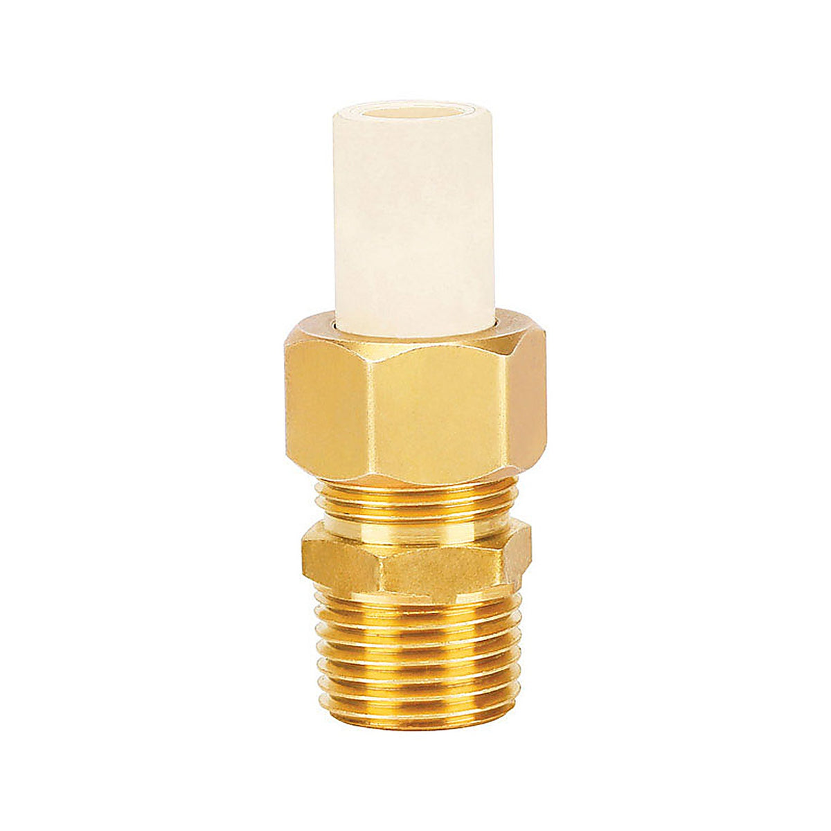 Homewerks 544-34-34-B Schedule 40 3/4 in. Compression x 3/4 in. Dia. MPT CPVC/Brass Adapter Coupling