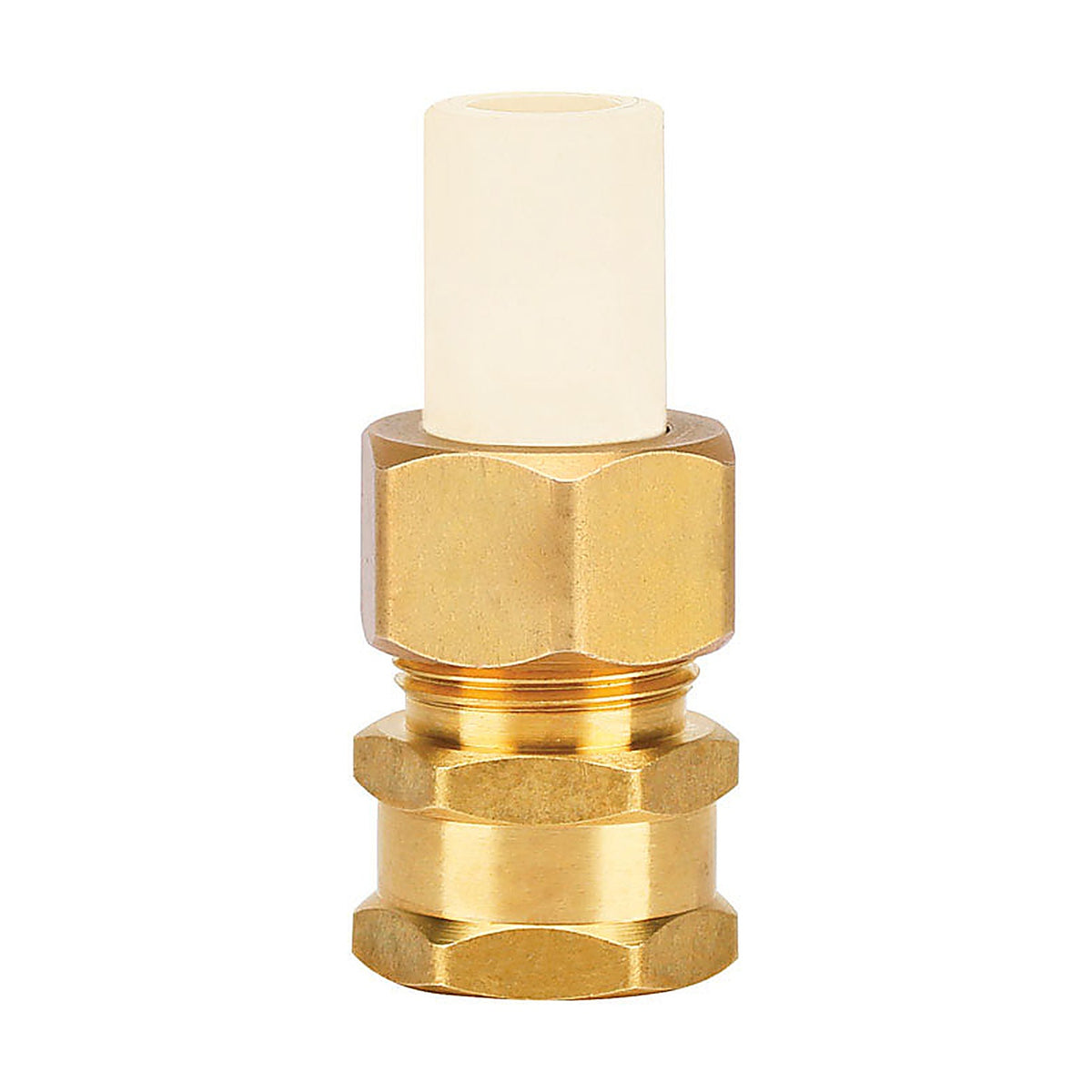 Homewerks 545-12-12-B Schedule 40 1/2 in. Compression x 1/2 in. Dia. FPT CPVC/Brass Adapter Coupling