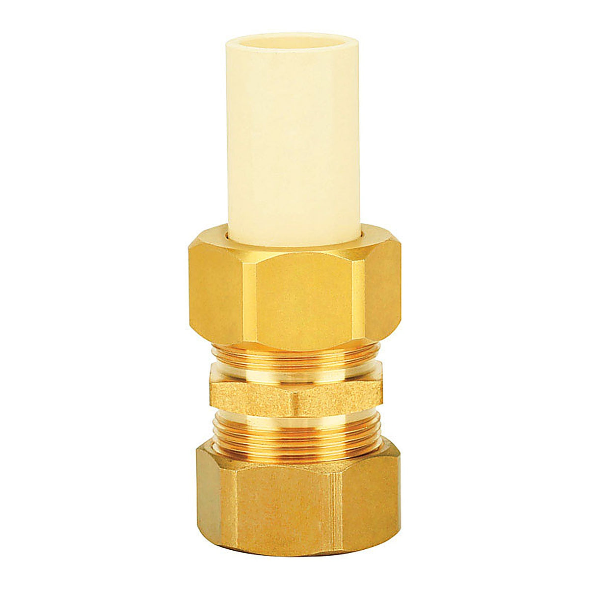 Homewerks 546-34-78-B Schedule 40 3/4 in. Compression x 3/4 in. Dia. Compression CPVC/Brass Adapter Coupling