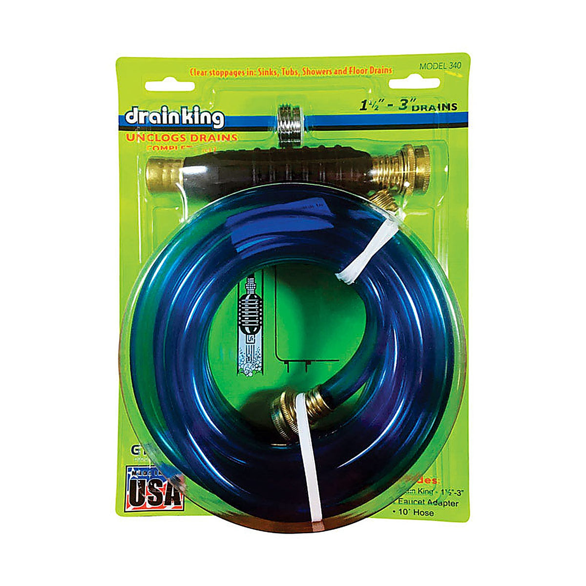 Gt Water Products - 340 - Drain King 0 Ft. L Drain Opener