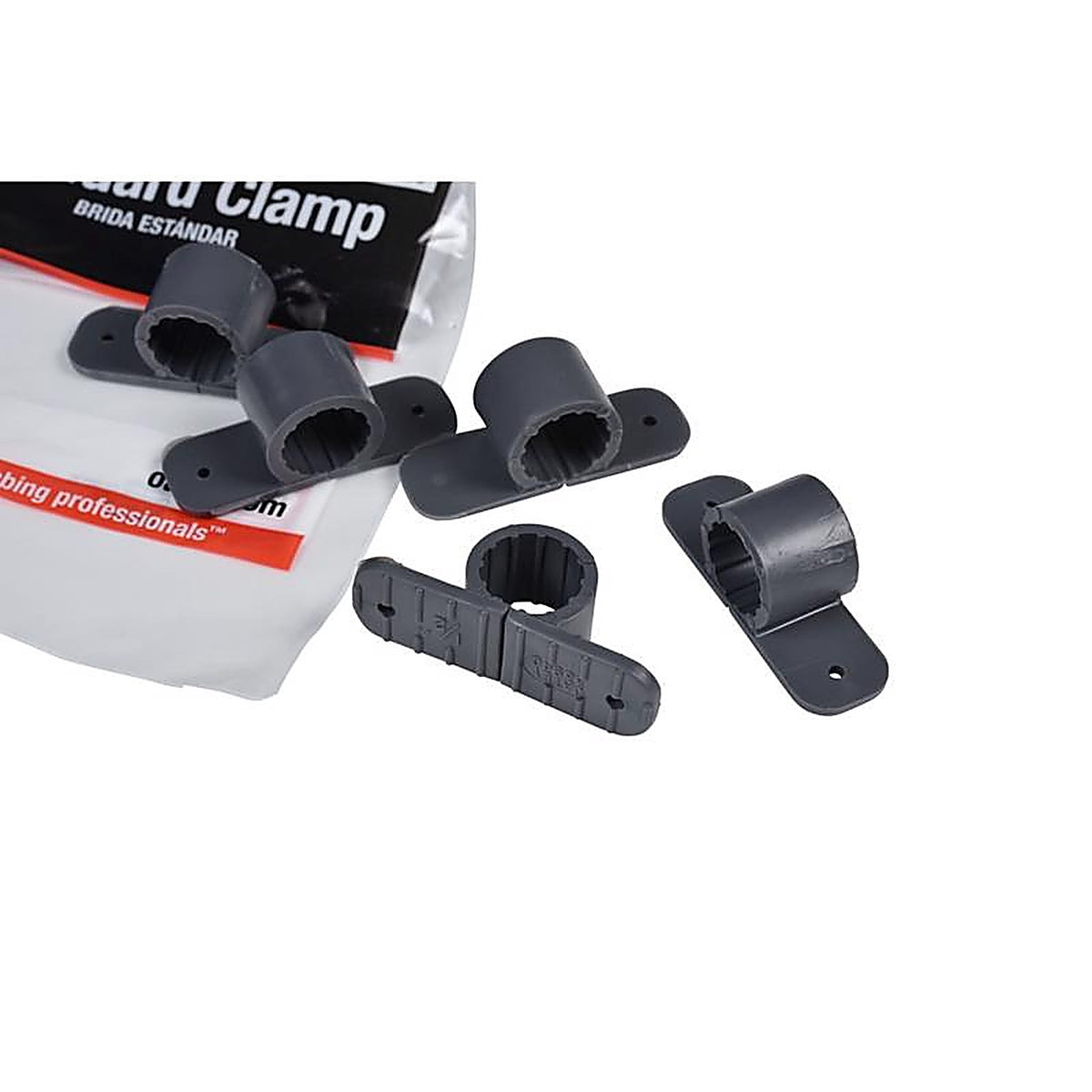 Oatey - 33916 - 1/2 In. Gray Polypropylene Pipe Clamps