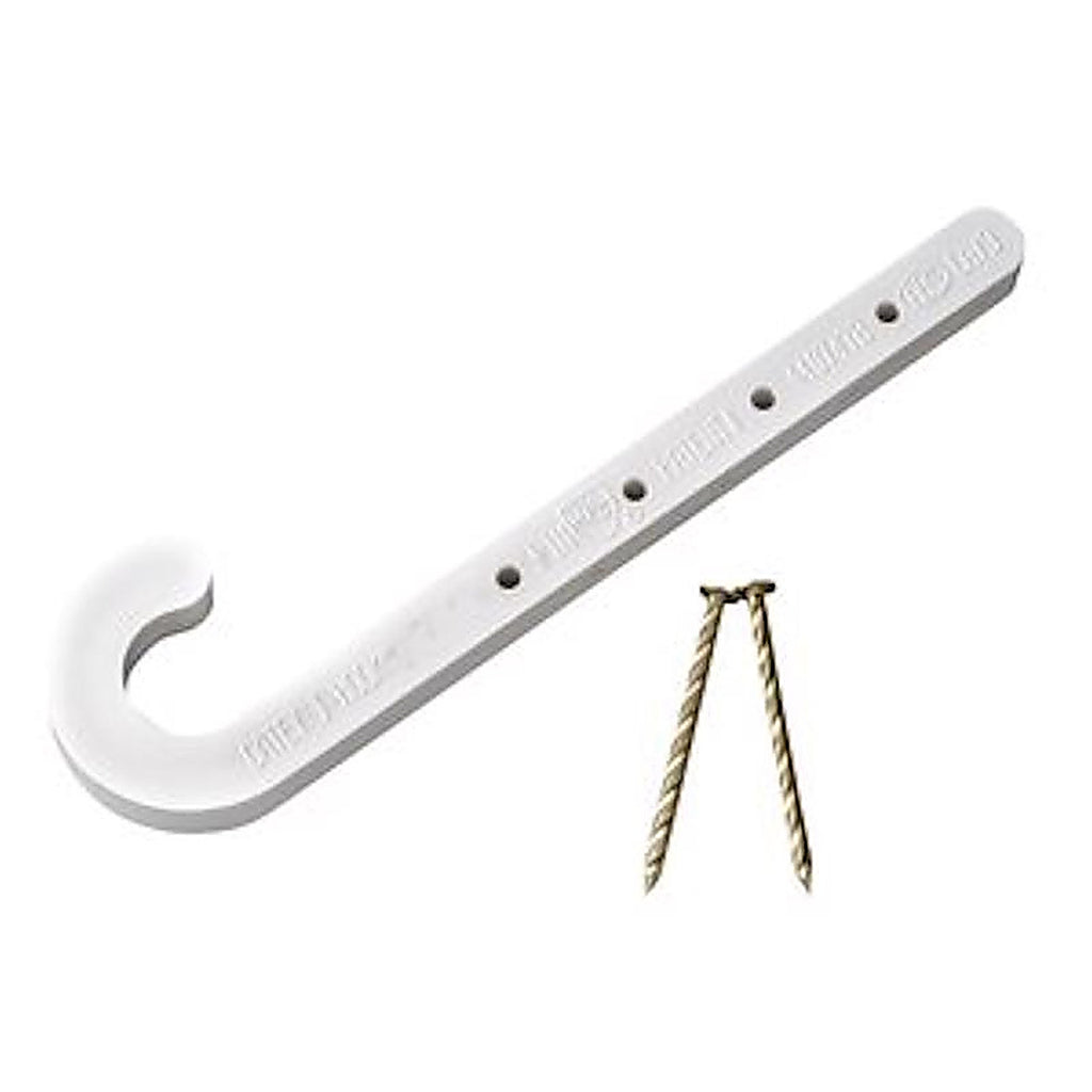 Oatey - 33764 - 1/2 In. to 4 In. In. 4 Ft. White Abs Cts J-Hook