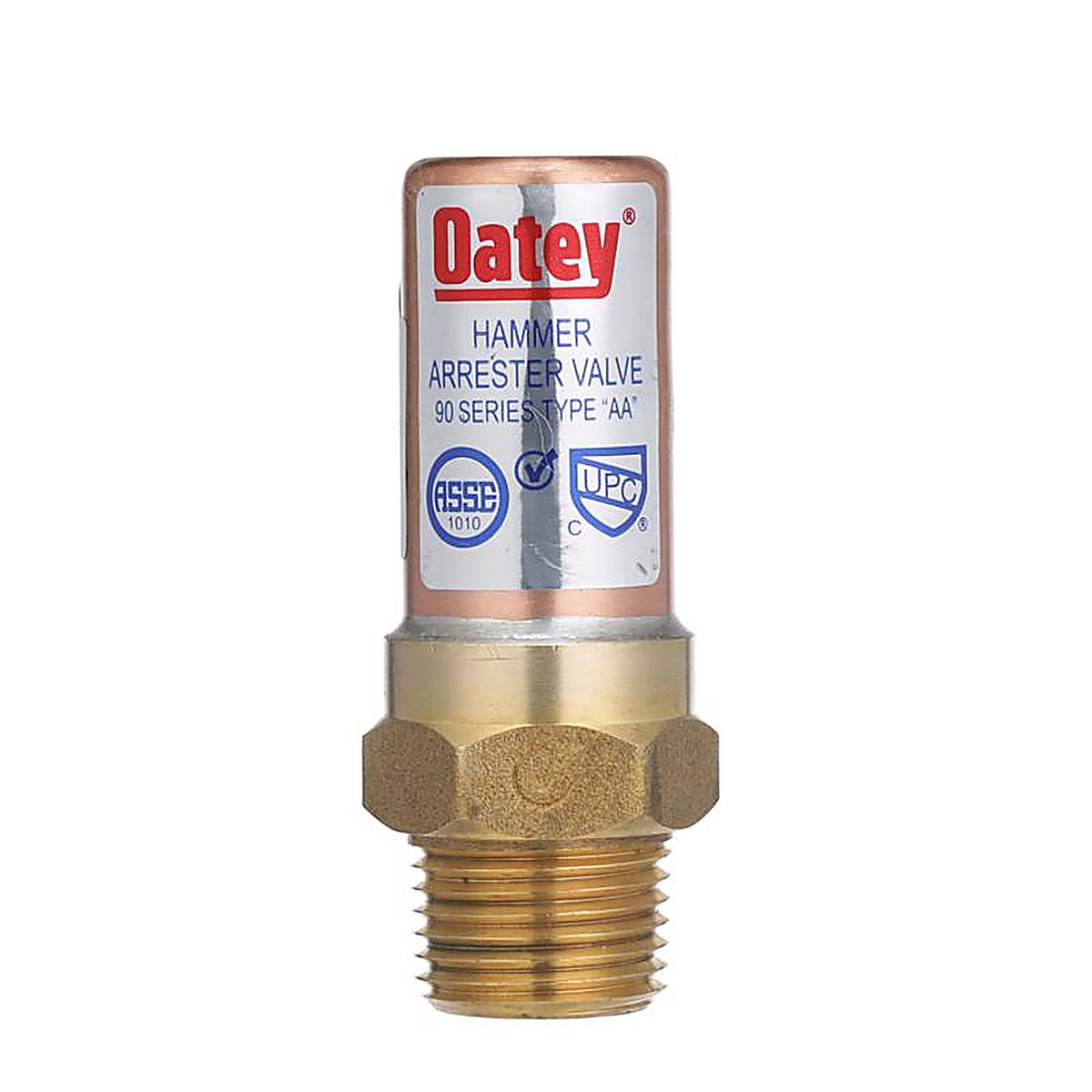 Oatey - 39177 - Quiet Pipes 1/2 In. MIP Each X 1/2 In. D MIP Each Copper Water Hammer Arrester 1 Pack