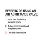 Oatey - 39226 - Sure-Vent 1-1/2 In. PVC Air Admittance Valve