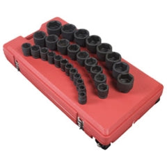 Sunex 4696 3/4in. Dr SAE Impact Socket Set, 29Pc