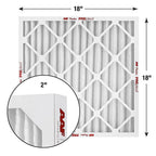AAF Flanders - 80055.021818 - Prepleat LPD SC M10 18 In. W X 18 In. H X 2 In. Synthetic 10 MERV Pleated Pre-Pleat Fil
