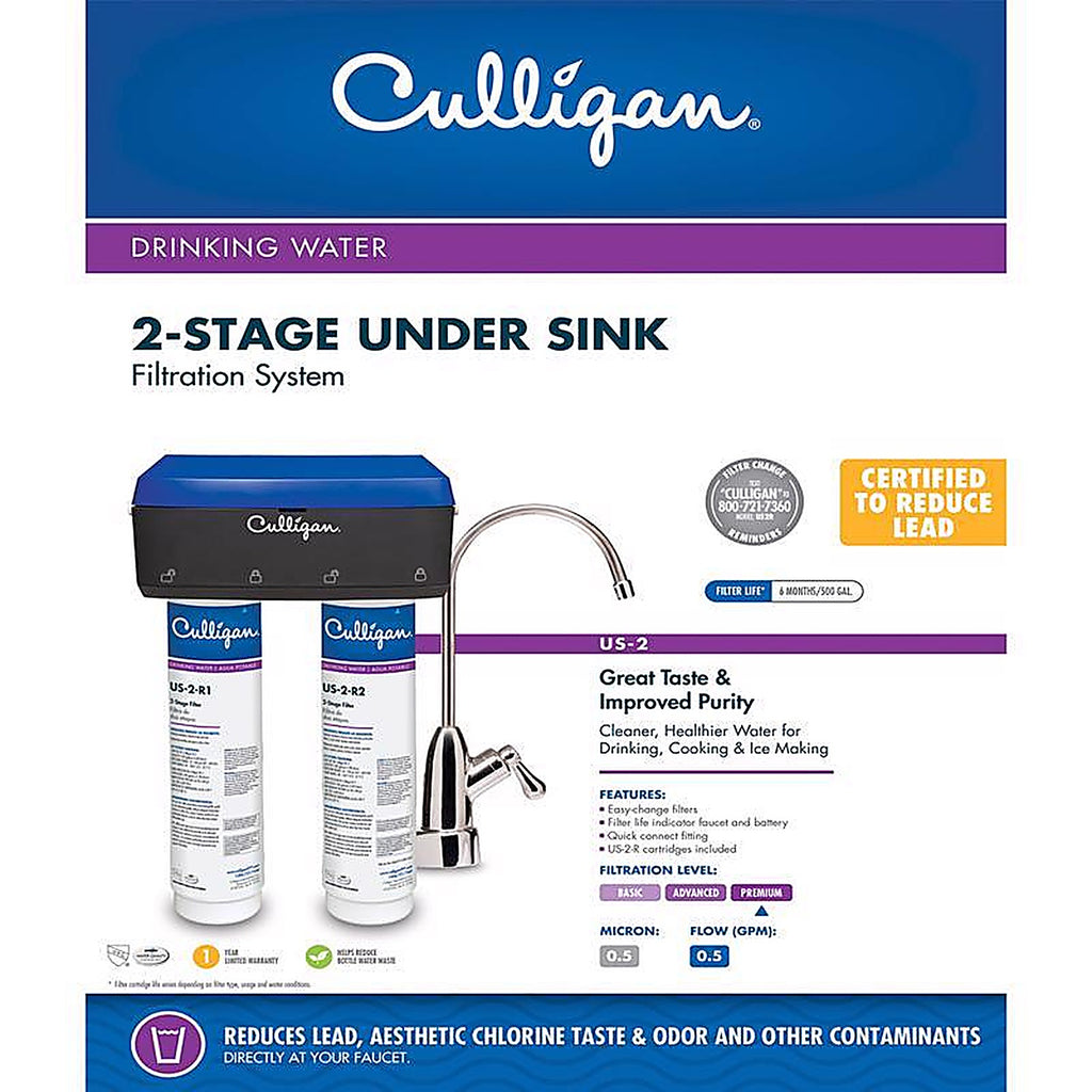 Culligan US-2 Stage 2 Under Sink Water Filtration System