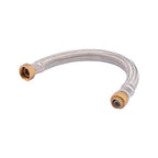 Sharkbite - UR3068FX15 - 1/2 In. Push Fit X 3/4 In. D Fip 15 In. Stainless Steel Water Heater Supply Connector
