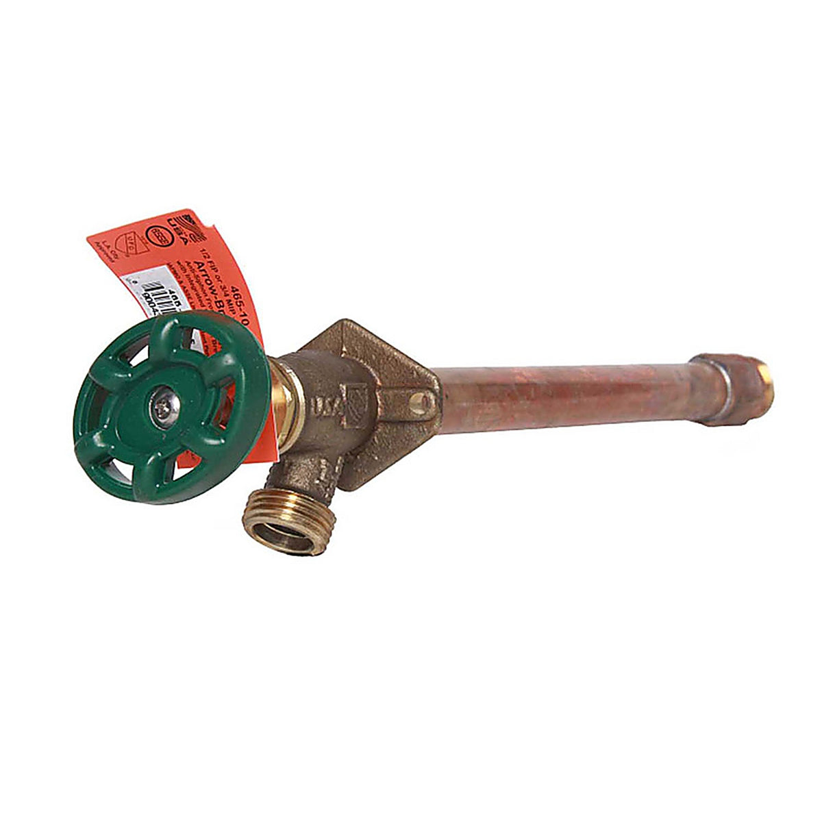 Arrowhead - 465-10QTLF - 3/4 In. MHT X 3/4 In. MIP Anti-Siphon Brass Wall Hydrant