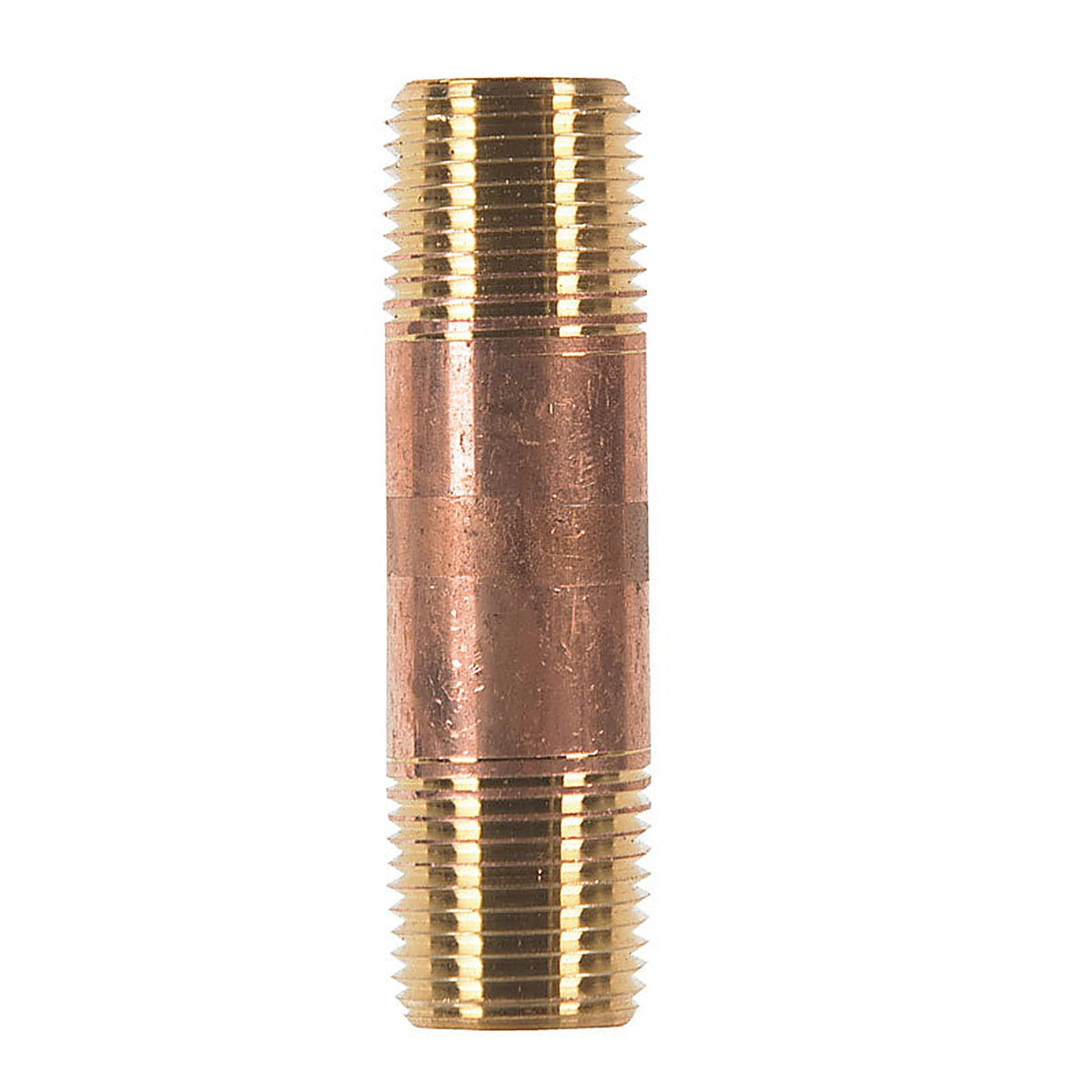 Anderson Metals - 38300-0830 - 1/2 In. MPT In. X 1/2 In. D MPT Red Brass Nipple 3 In. L