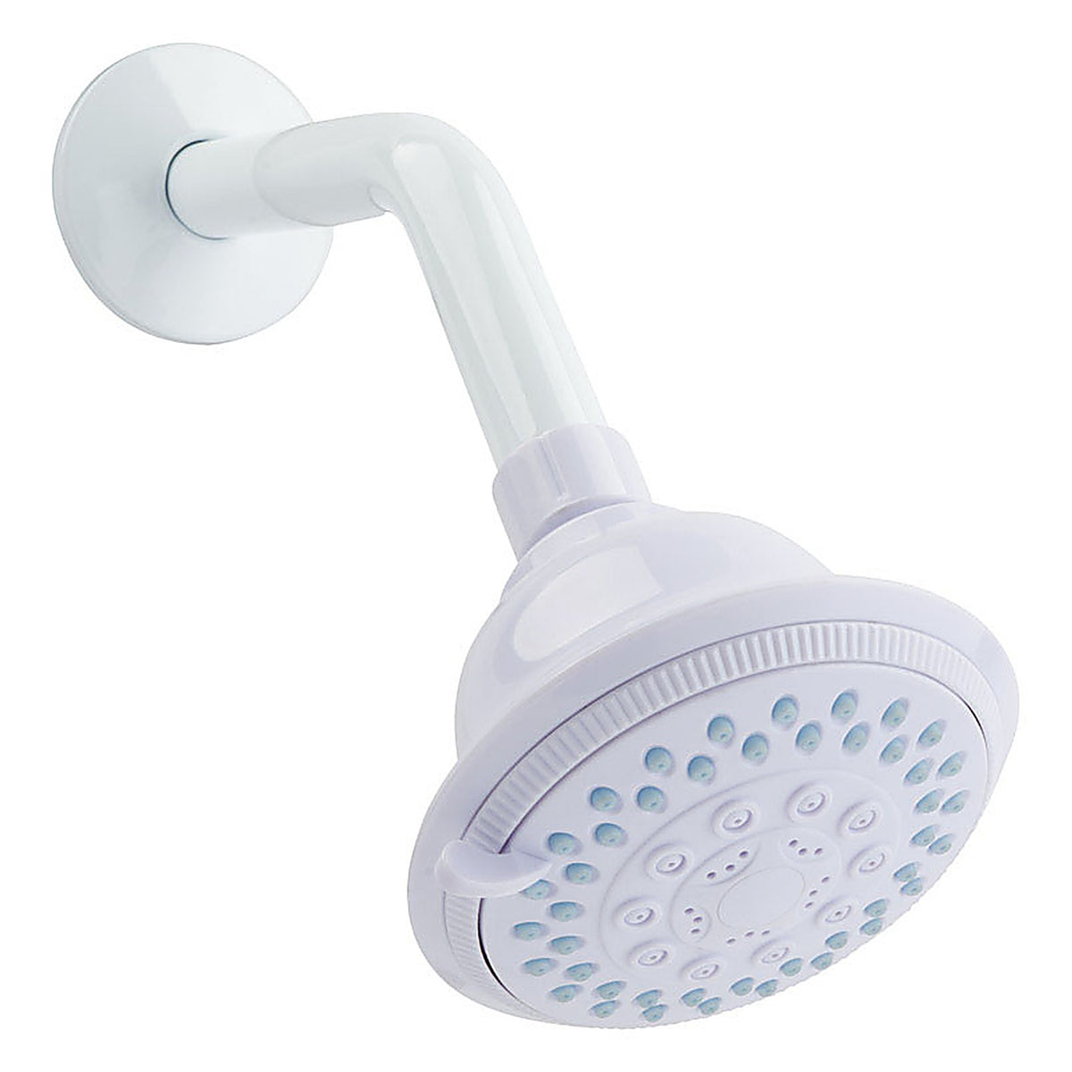 OakBrook 520A5347WT-WS White PVC 5 settings Wallmount Showerhead 1.8 gal.