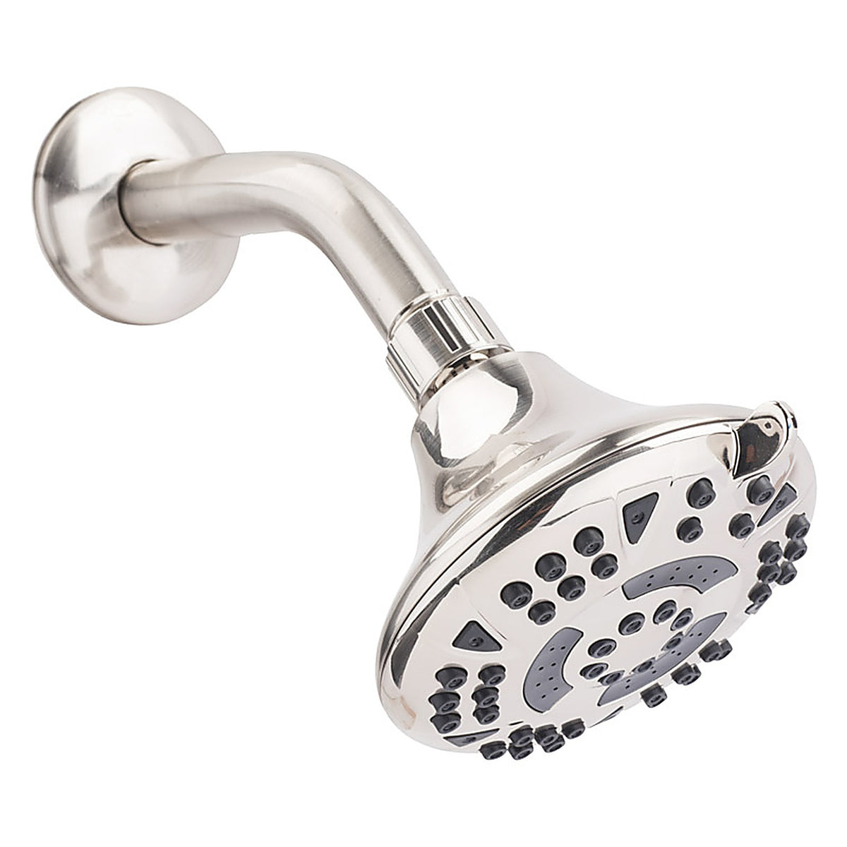 OakBrook 520A5341BBN-WS Brushed Nickel PVC 5 settings Wallmount Showerhead 1.8 gal.