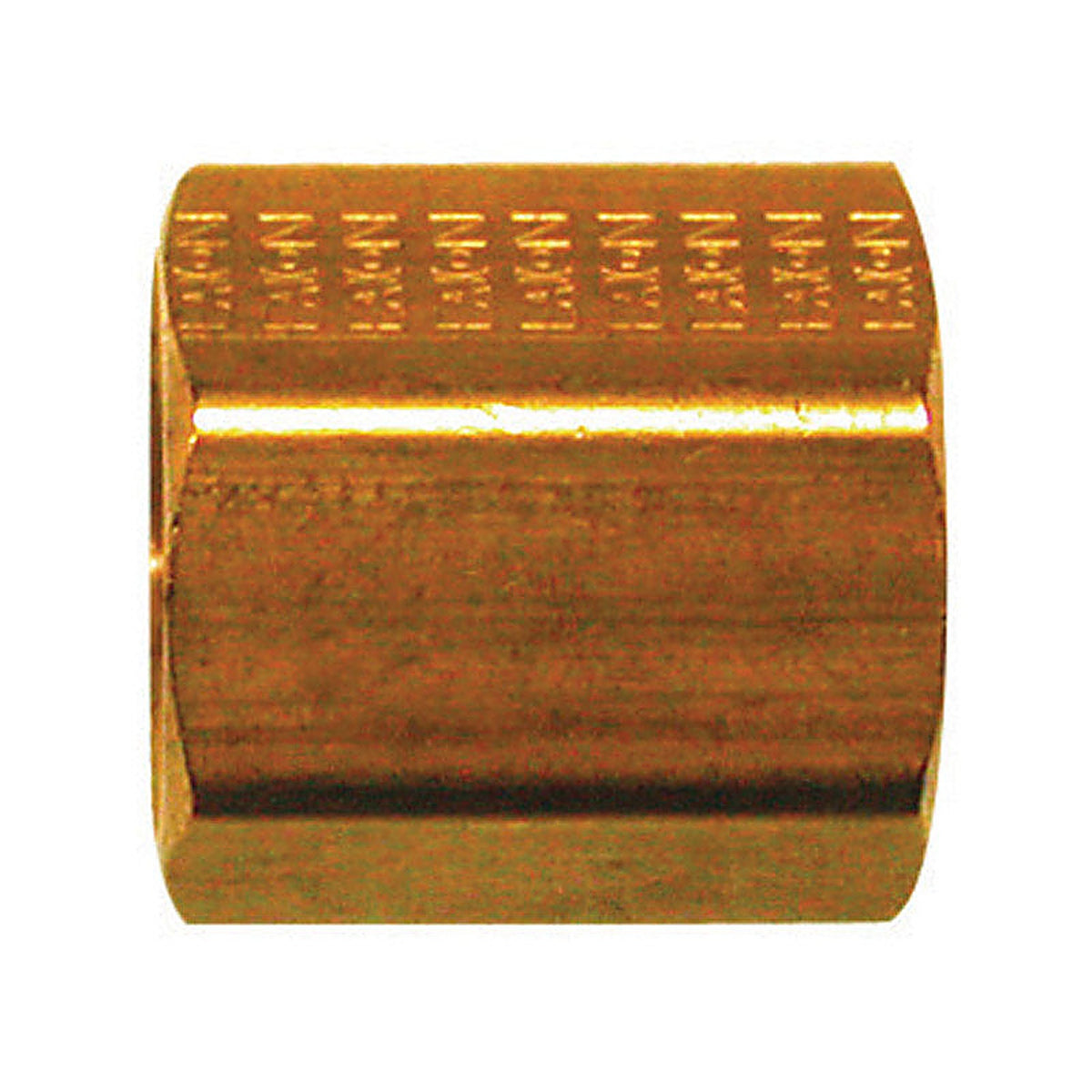 JMF 47059 1/4 in. Flare x 1/4 in. Dia. Flare Yellow Brass Inverted Union