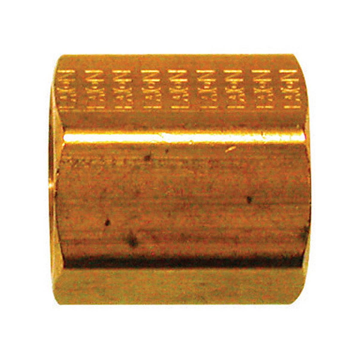 JMF 47061 3/8 in. Flare x 3/8 in. Dia. Flare Yellow Brass Inverted Union