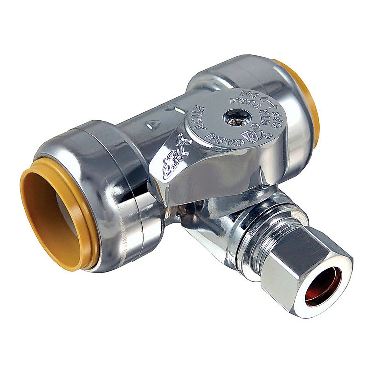 Sharkbite - 24986A - 3/4 In. Compression X 3/4 In. Compression Brass Tee Stop