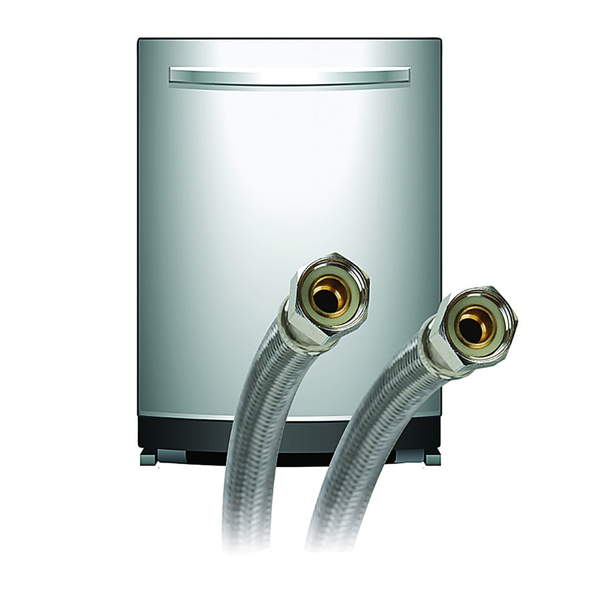 Fluidmaster - 6W48 - 3/8 In. Compression X 3/8 In. D Compression 48 In. Stainless Steel Dishwasher Supply Lin