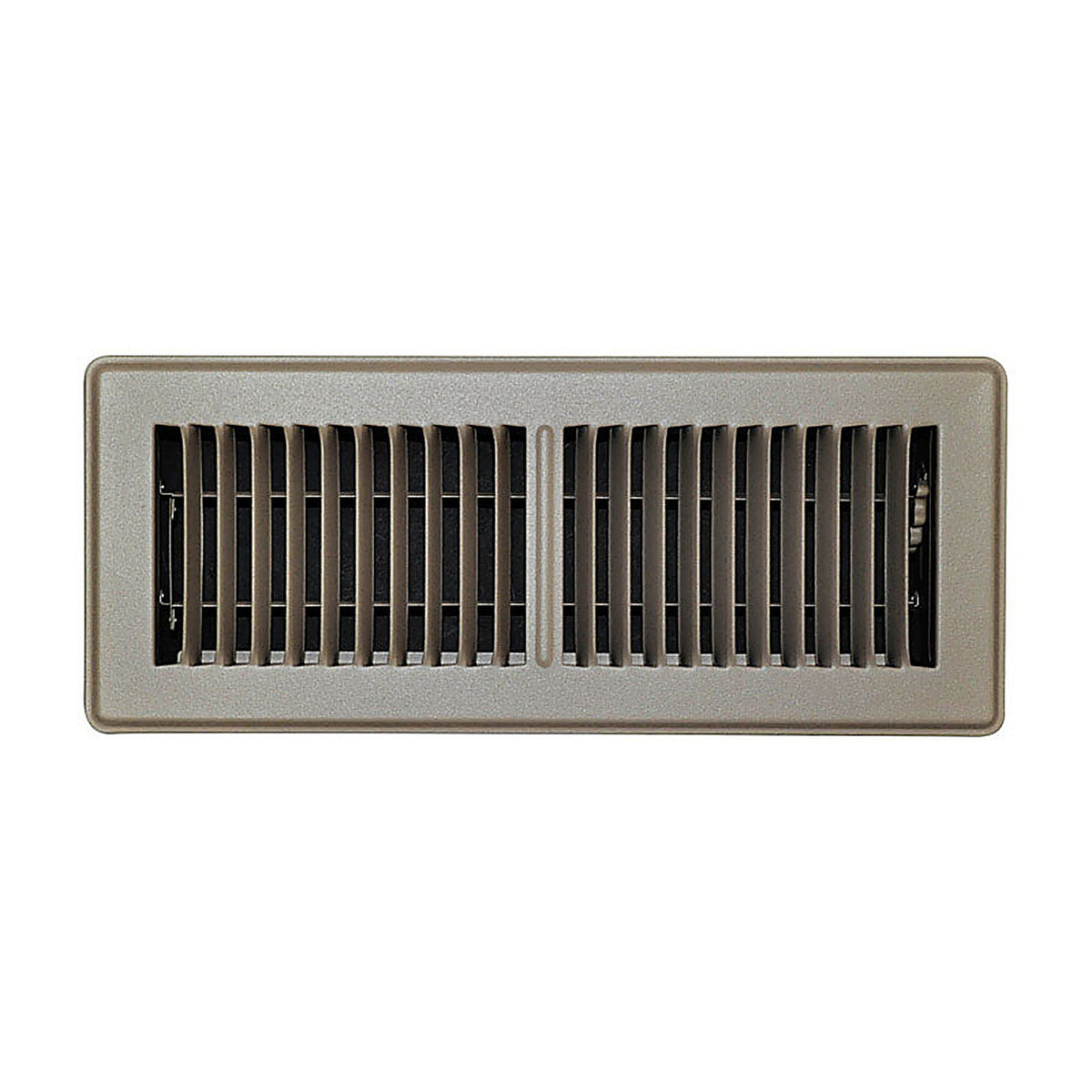 Tru Aire C150MB04X14 4 in. H x 14 in. W 2-Way Powder Coat Brown Steel Floor Register