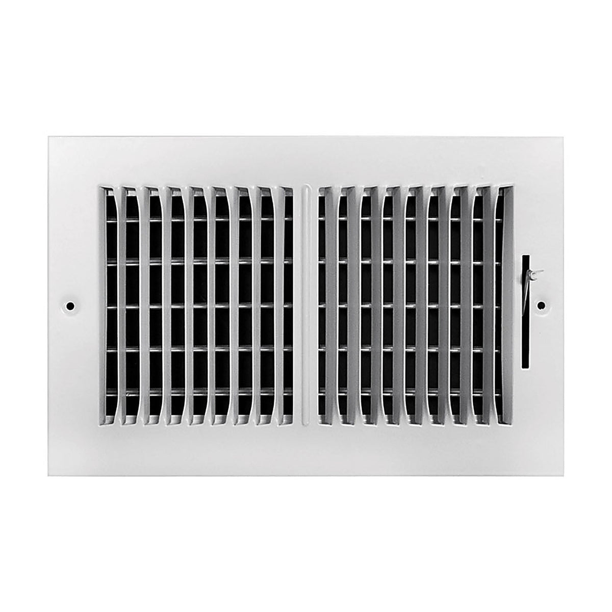 Tru Aire C102M10X04 4 in. H x 10 in. W 2-Way Powder Coat White Steel Wall/Ceiling Register