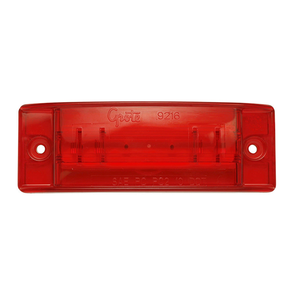 Grote 47162 Red LED Turtleback ll Clear/Marker Lamp