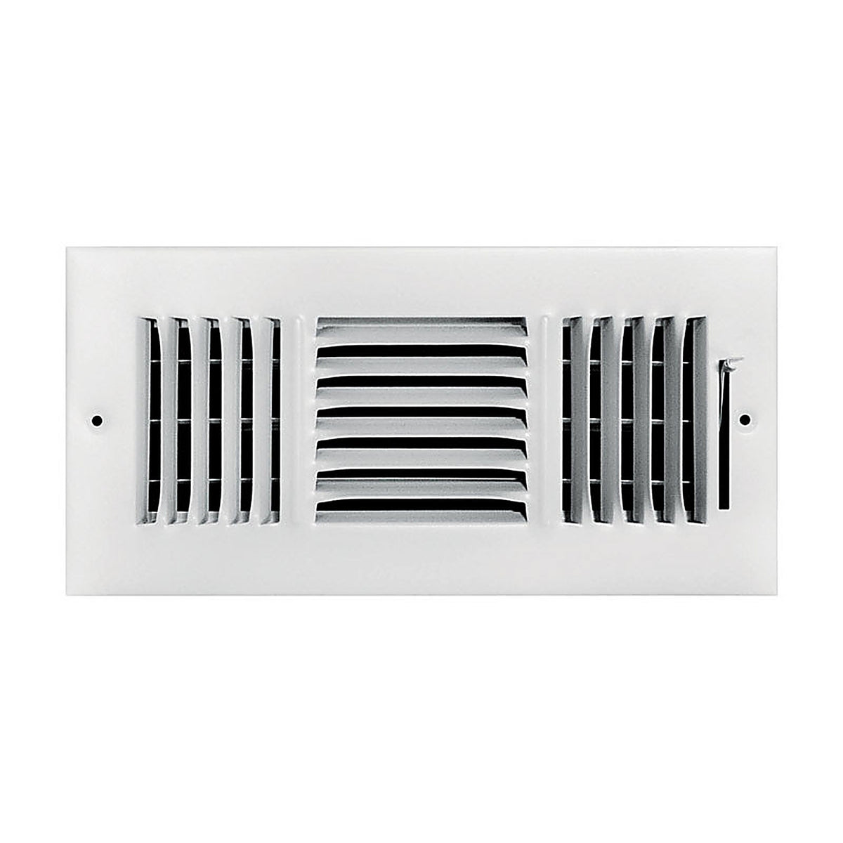 Tru Aire C103M12X04 4 in. H x 12 in. W 3-Way Powder Coat White Steel Wall/Ceiling Register