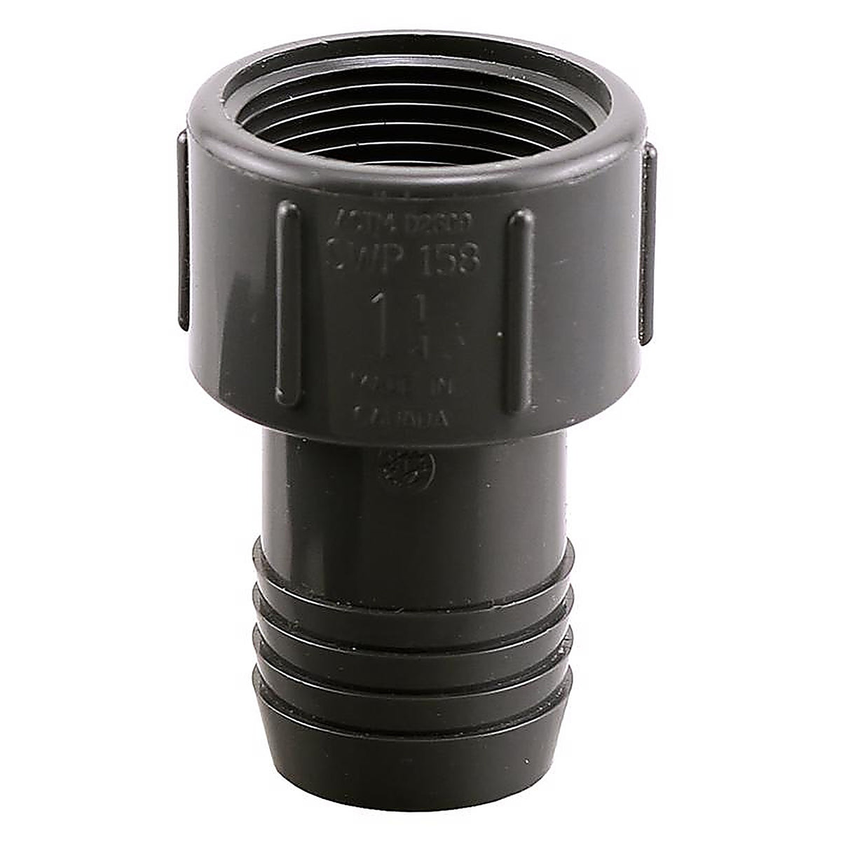 Boshart Industries UPVCFA-12 1-1/4 in. Insert in. X 1-1/4 in. D FPT Polypropylene Female Adapter 10 pk