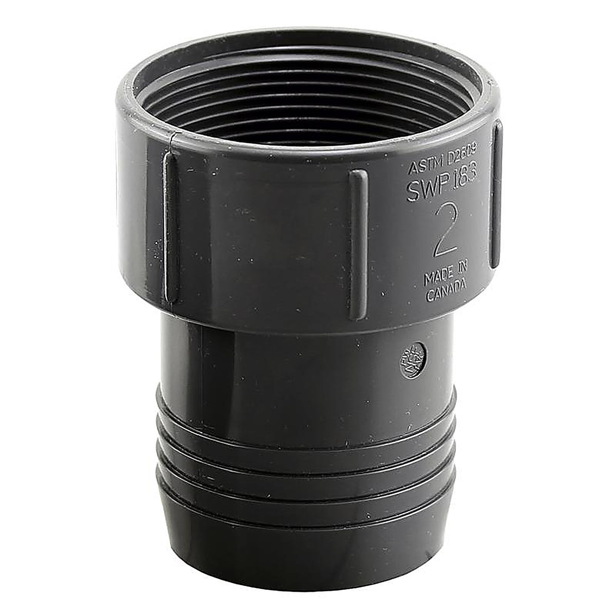 Boshart Industries UPVCFA-20 2 in. Insert in. X 2 in. D FPT Polypropylene 2-1/2 in. Female Adapter 1 pk