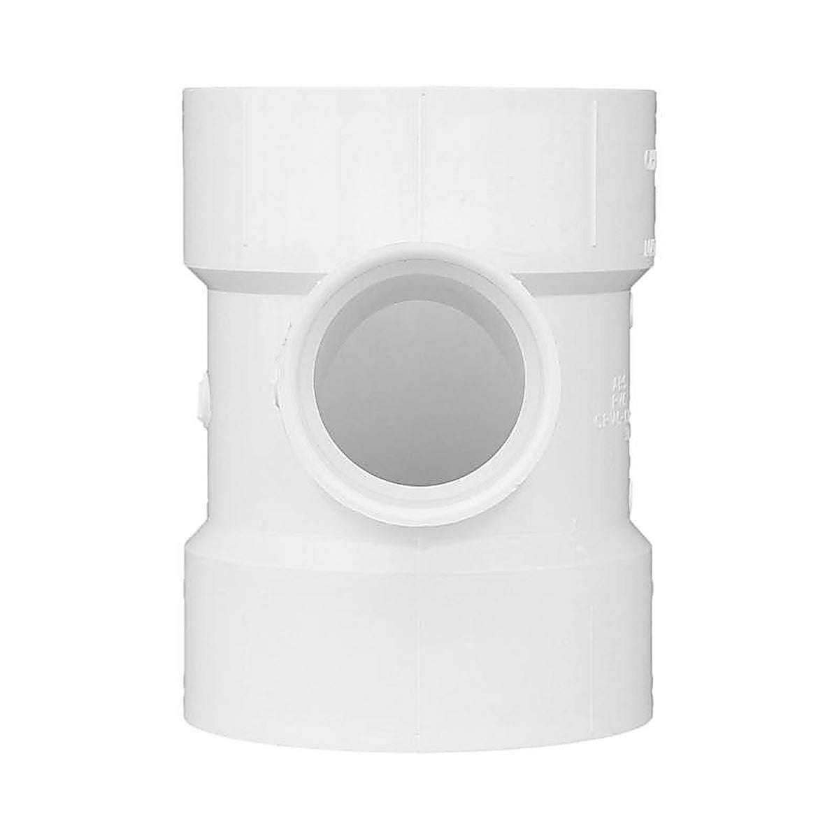 Charlotte Pipe PVC004011800 Schedule 40 4 in. Hub x 4 in. Dia. Hub PVC Sanitary Tee