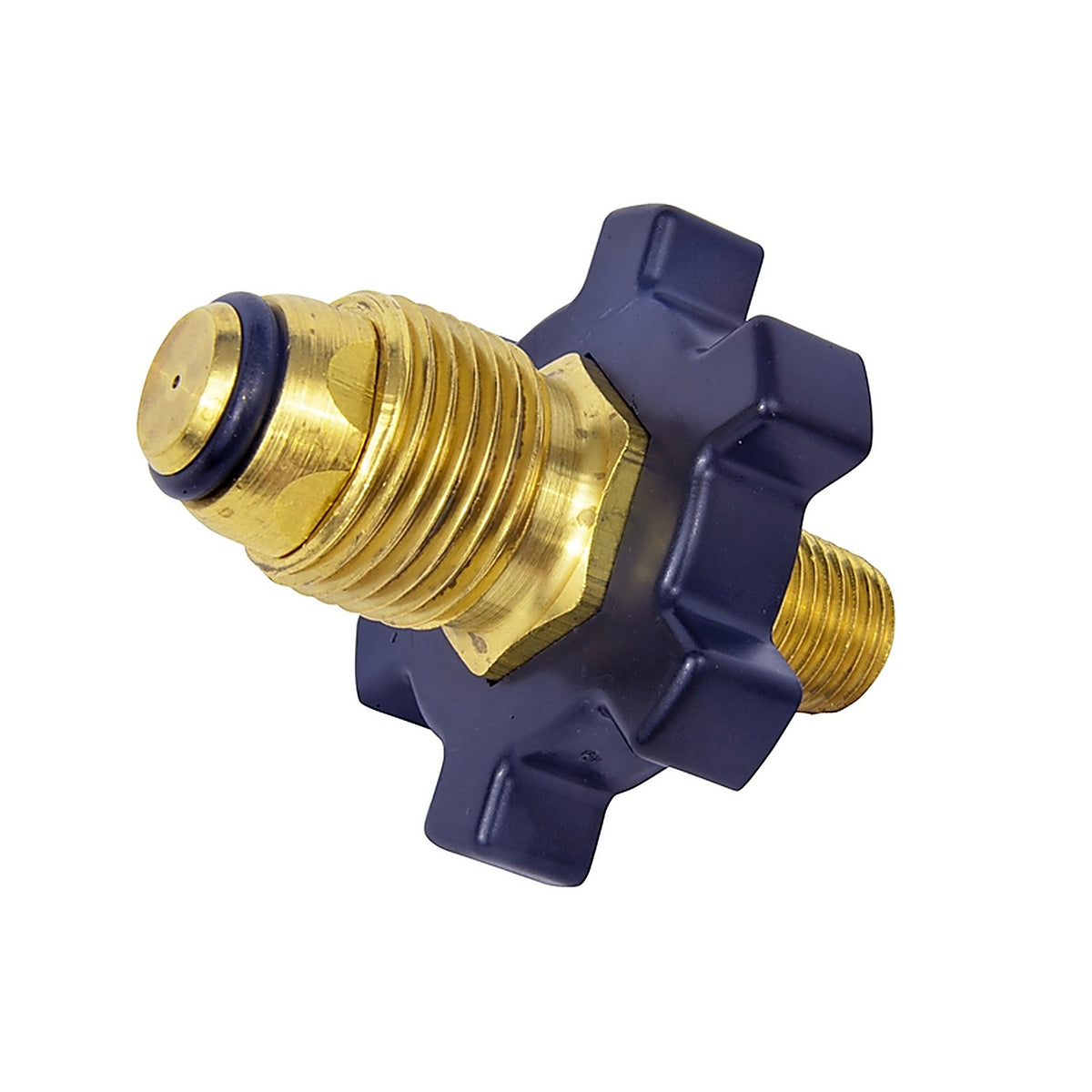 Mr. Heater F276129 3/8 in. Dia. Brass Restricted Flow Soft Nose P.O.L. Cylinder Adapter