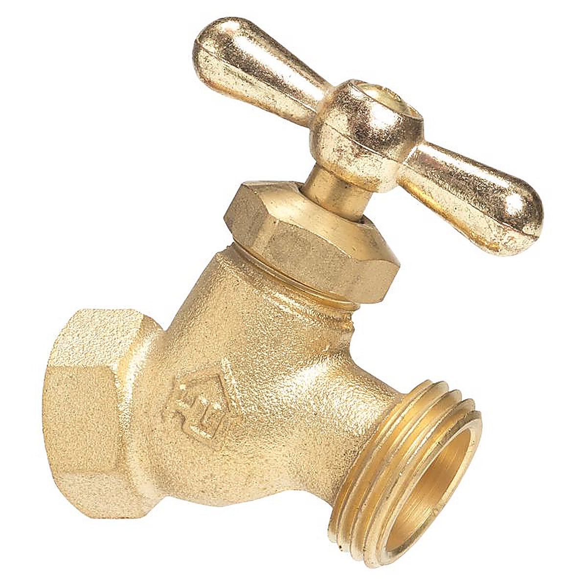 Homewerks VHNSTDB4 3/4 in. FIP X 3/4 in. MHT Brass No-Kink Hose Bibb