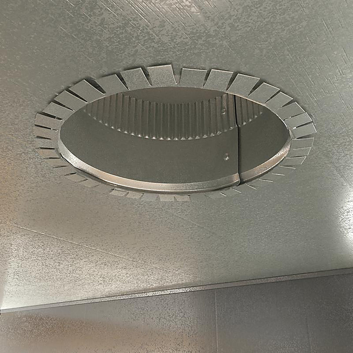Imperial GV0843-A 6 in. Dia. 30 Ga. Galvanized Steel Round Starting Collar