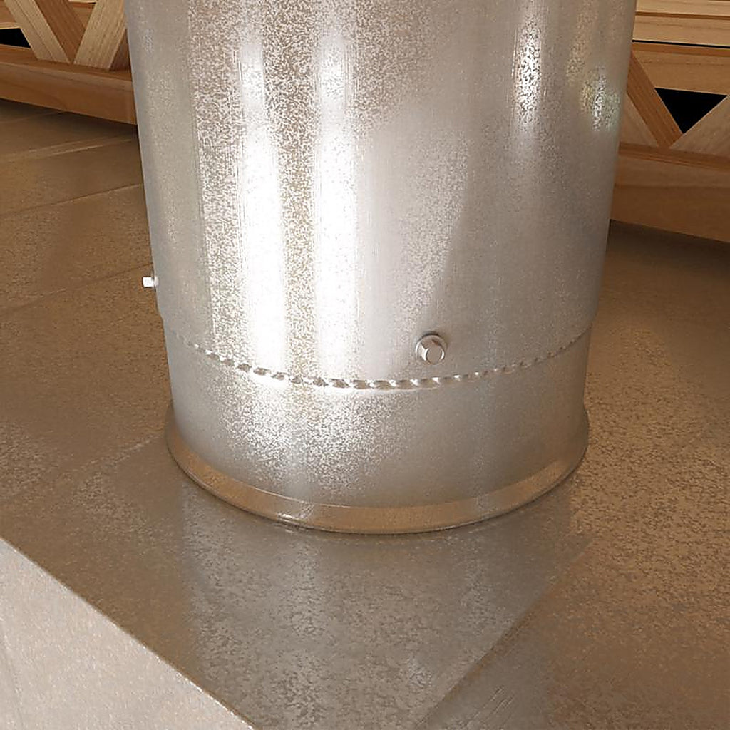Imperial - GV0846 - 8 In. D 28 Ga. Galvanized Steel Round Starting Collar