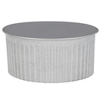 Imperial GV0733 4 in. Dia. Galvanized steel Crimped Pipe End Cap
