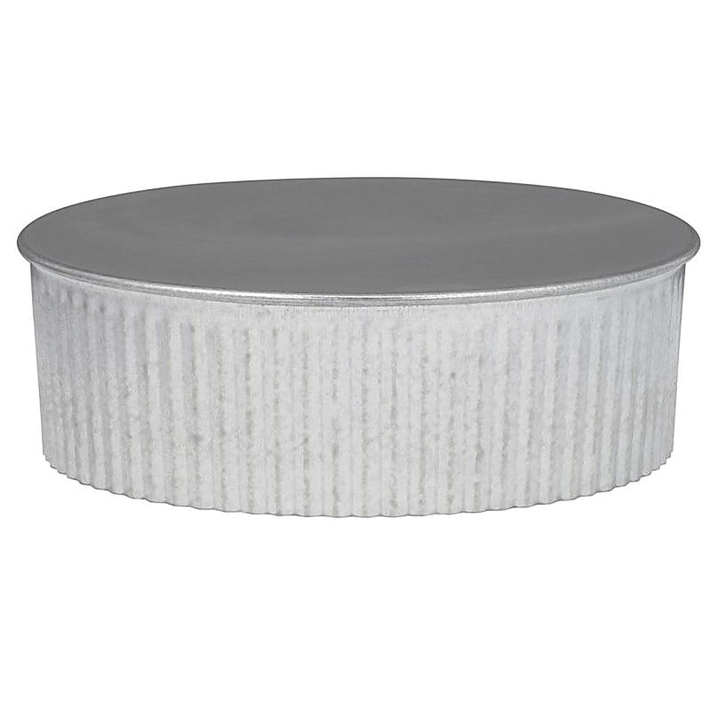 Imperial - GV0734 - 5 In. D Galvanized Steel Crimped Pipe End Cap