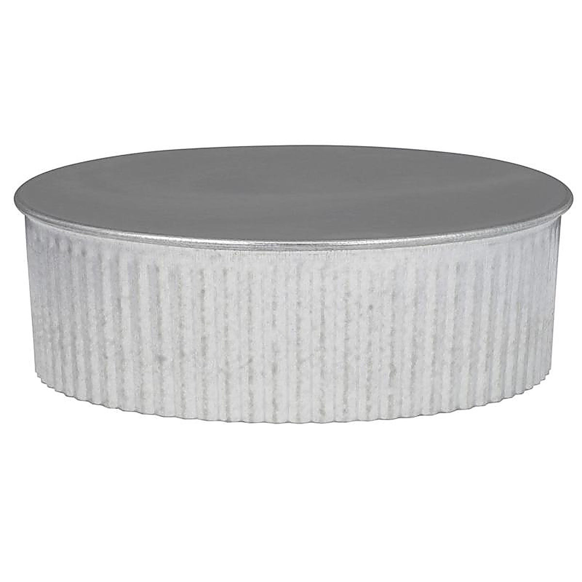 Imperial - GV0734 - 5 In. D Galvanized Steel Crimped Pipe End Cap
