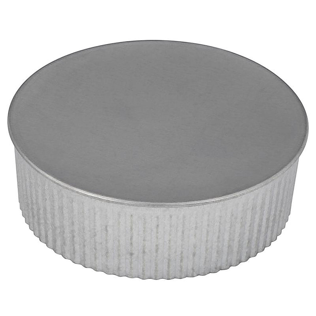 Imperial - GV0734 - 5 In. D Galvanized Steel Crimped Pipe End Cap