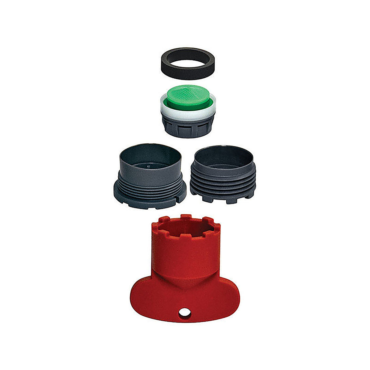 Danco 9D00010780 Dual Thread 13/16 in.-27 and 55/64 in.-16 Black Aerator Adapter Set